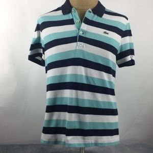 Lacoste striped polo